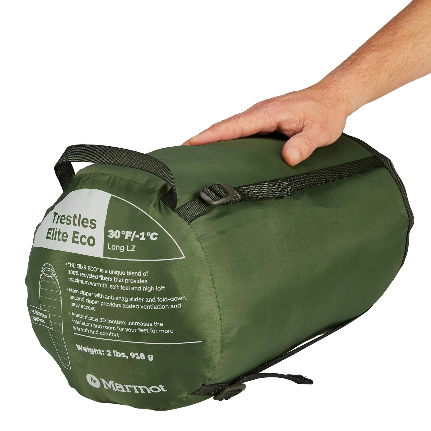 Marmot TRESTLES ELITE ECO 30 LONG Herren - Kunstfaserschlafsack 11 Marmot TRESTLES ELITE ECO 30 LONG Herren - Kunstfaserschlafsack – Bild 11