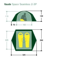 VAUDE SPACE SEAMLESS 2-3P - Kuppelzelt -FRILUFTS Verkäufe 5637736449 dvmemuc space seamless 23p vaude 24