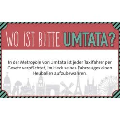 WO IST BITTE UMTATA? - Reisespiel -FRILUFTS Verkäufe 5637948185 d wo ist bitte umtata moses verlag 24